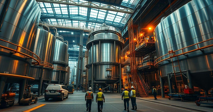 Fabricação de tanques industriais para otimizar processos produtivos