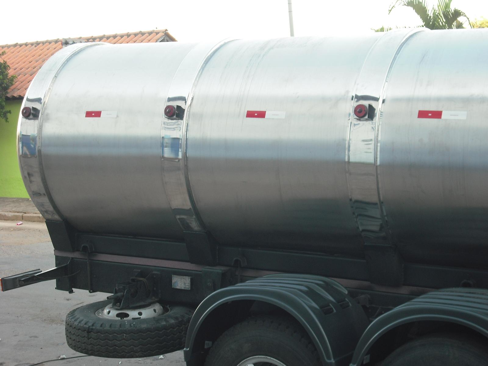 Tanque rodoviário em aço inox